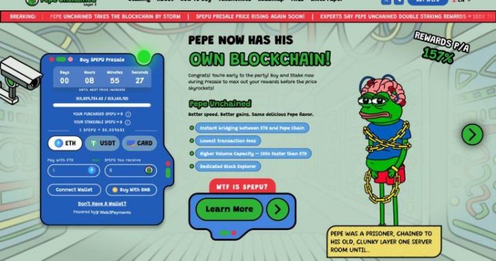 Meme Coin Layer 2 Project Pepe Unchained Raises $13M in Presale – Next Crypto to Explode?