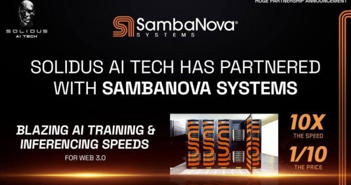 Solidus Ai Tech and SambaNova Systems Bring High Speed AI to Web3 World