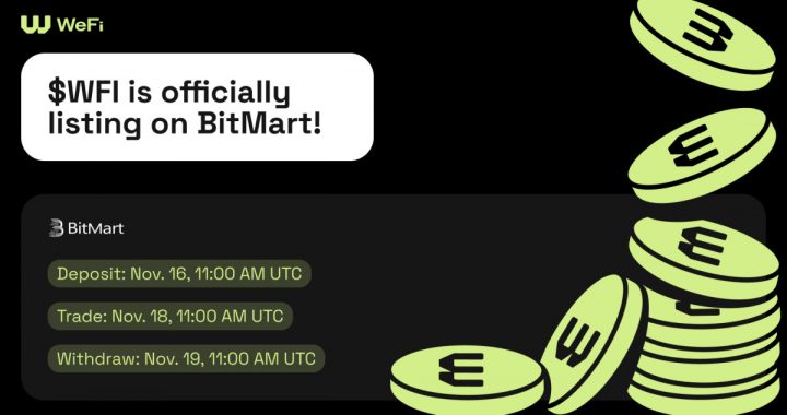 WeFi to Enter New Phase of DeFi Following November $WFI Token Generation Event