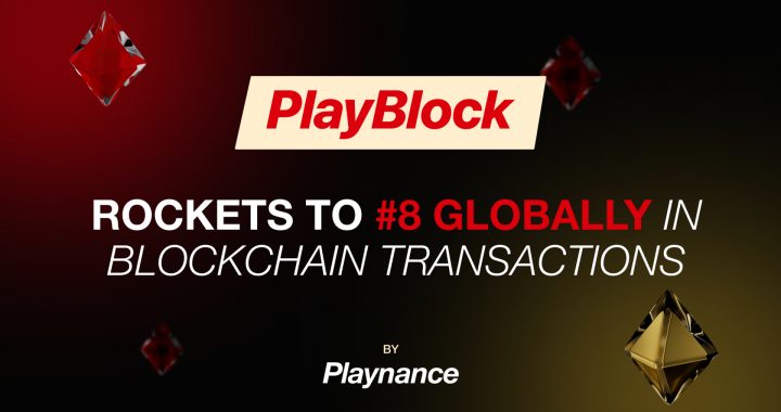 PlayBlock Rockets to #8 Globally in Blockchain Transactions and Turnover Following DappRadar Listing