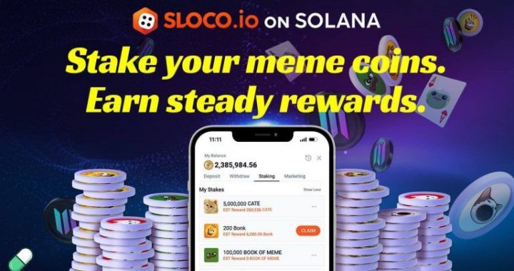 Sloco Launches Groundbreaking Staking Platform for Meme Token Holders