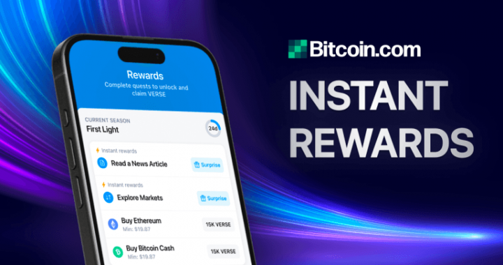 Bitcoin.com Wallet App Launches ‘Instant Rewards’ – Earn Crypto Instantly by Completing Simple Tasks