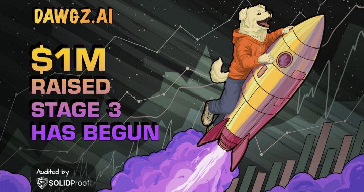 New AI Meme Coin, Dawgz AI, Crosses $1 Million in Its Third Presale Round