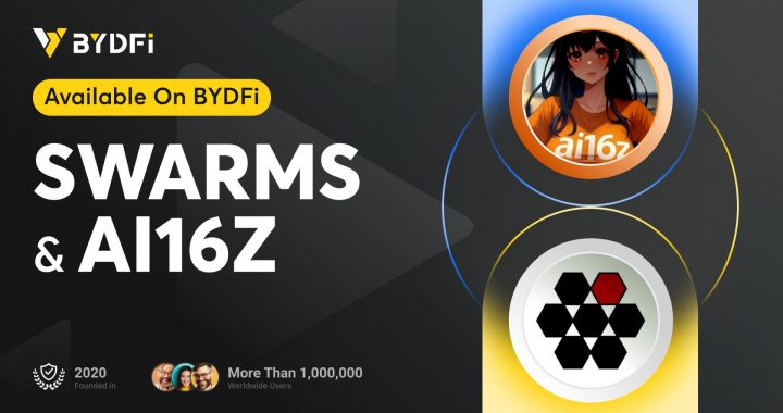 BYDFi Becomes the Top Choice for AI Concept Coin Investments, with Swarms and Ai16z Tokens Now Available