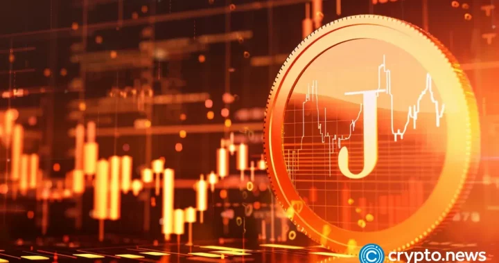 Jasmy soars as falling wedge forms, active addresses jump