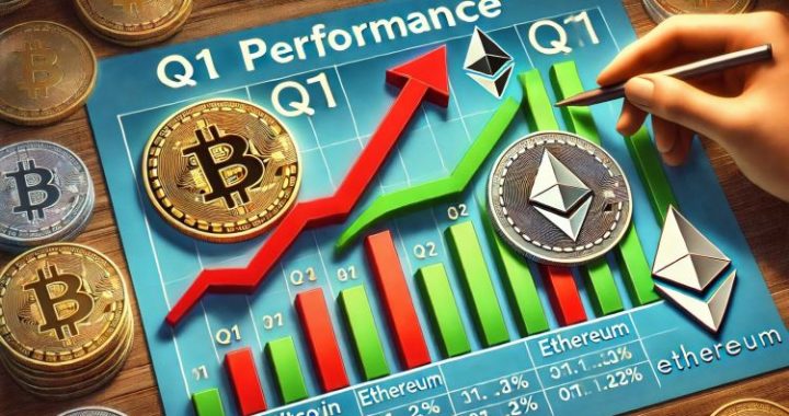 Ethereum Lags Behind Bitcoin In Q1 Performance Amid Market Downturn – Details