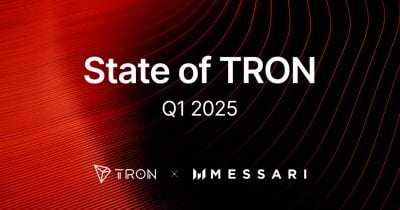 Messari reports strong Q1 for TRON with record revenue, $19B daily USDT volume