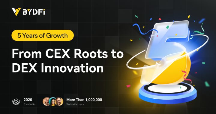 From CEX to DEX: BYDFi Celebrates 5 Years of Remarkable Growth