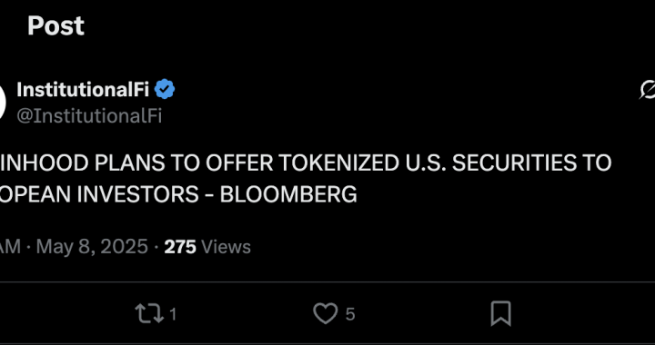 Robinhood Pivoting To RWA: Plans To Offer Tokenized US Securities In Europe