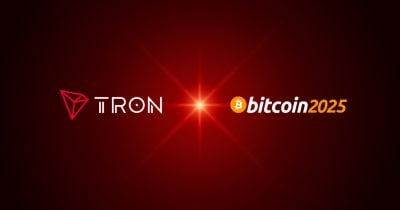 Justin Sun takes center stage at Bitcoin Vegas 2025 with TRON DAO as top sponsor of Code + Country and co-host of Kraken’s Oceanic Night