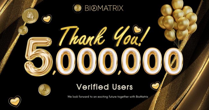 BioMatrix Surpasses 5 Million Verified Users, Setting New Standards for Real Human Engagement in Web3