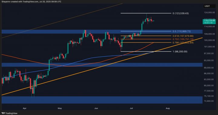 Bitcoin Price Analysis: BTC Unlikely to Revisit ATH Before Testing $111K Support