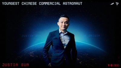 Justin Sun to become youngest Chinese commercial astronaut with Blue Origin’s New Shepard