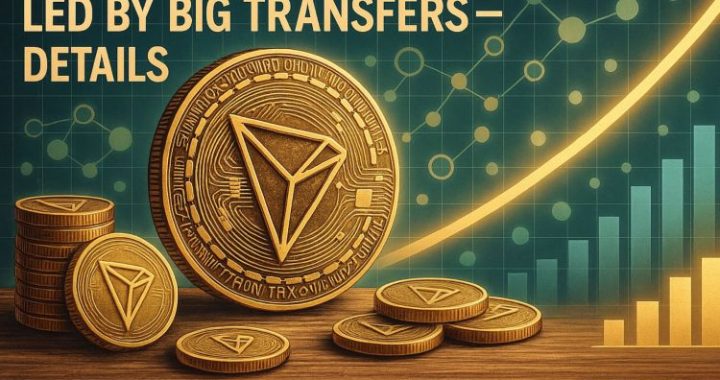 Tron Shows Adoption Strength As Volume Still Led By Big Transfers – Details