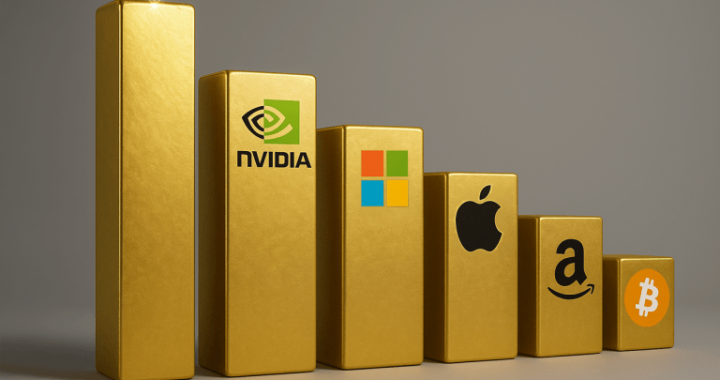 Bitcoin Climbs to No. 6 Spot Among Global Market Giants; Closes in on Amazon