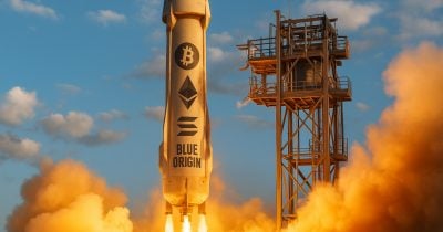Jeff Bezos’ Blue Origin now accepts Bitcoin, Ether, and Solana for New Shepard trips