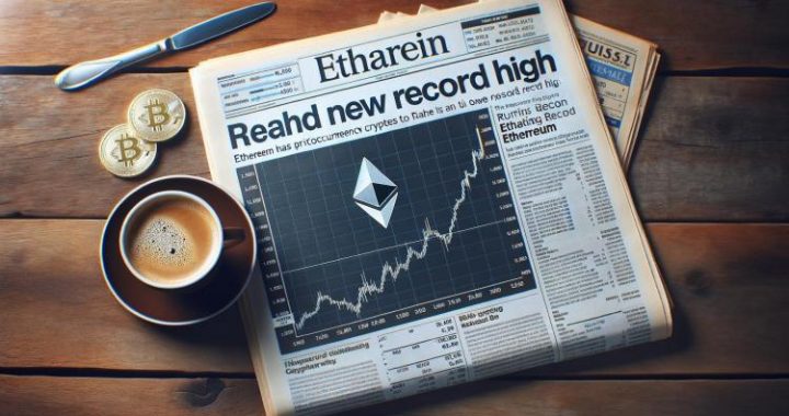 Ethereum Price Hits Fresh High as Bulls Dominate, Bitcoin Slides Lower