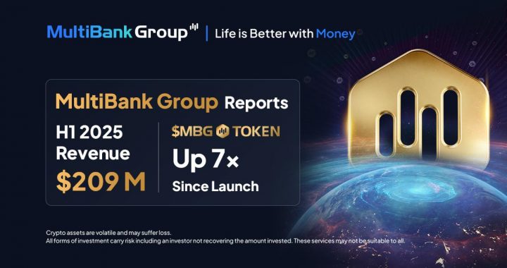 MultiBank Group Delivers Record H1 Results with $209M Revenue and MBG Token Driving 7X Returns Since Launch.
