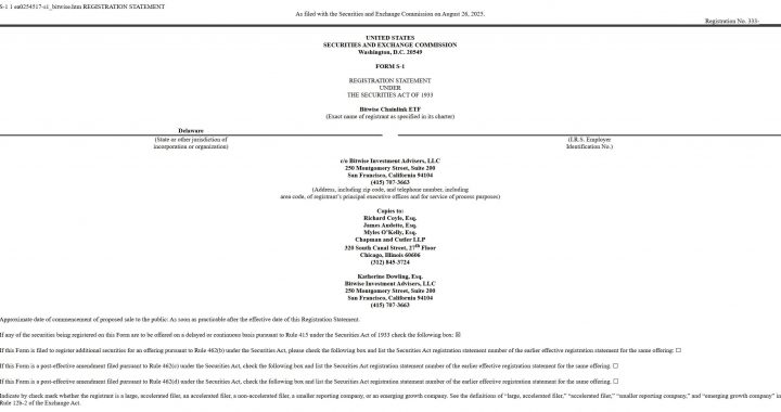 Bitwise Files for First U.S. Spot Chainlink ETF