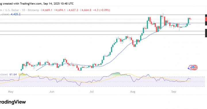 ETH USD Price Primes to Retest $4,700: Dark Money Rotating into Ethereum?