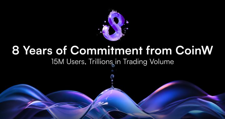 CoinW Celebrates 8 Years of Commitment with 15M Users and Trillions in Trading Volume