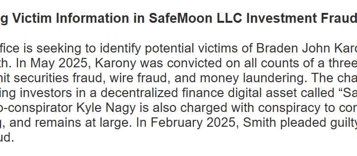 FBI Launches Safemoon Victim Appeal: Will SFM Investors Get Money Back?
