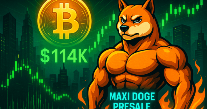 Bitcoin Reclaims $114K as Crypto Market Recovers — Maxi Doge Presale Heats Up