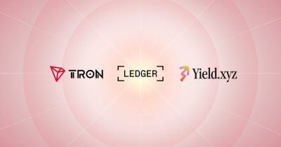 TRX staking now available on Ledger Live through Yield.xyz