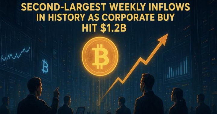 Bitcoin ETFs Achieved Second-Largest Weekly Inflows in History as Corporate Buying Hit $1.2B