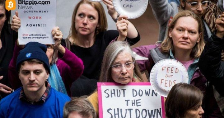 Bitcoin Shoots up as US Government Shuts Down, and Private Sector Employment Falls