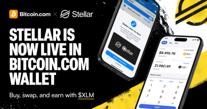 Bitcoin.com Wallet Integrates Stellar Blockchain, Expanding Access to Fast, Low-Cost Payments and DeFi
