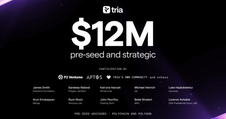 Tria Raises $12M to Be the Leading Self-Custodial Neobank and Payments Infrastructure for Humans and AI