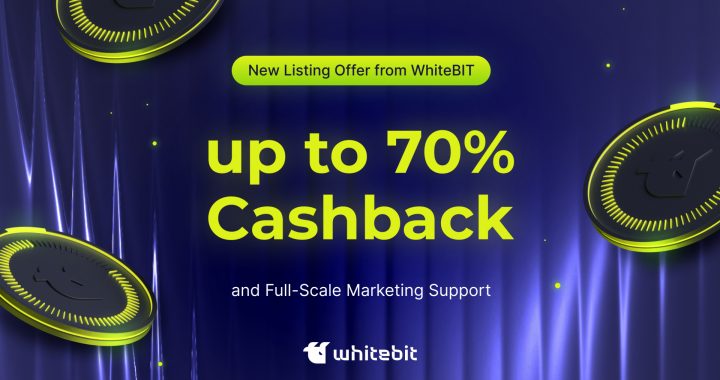New Listing Offer from WhiteBIT: up to 70% Cashback and Full-Scale Marketing Support