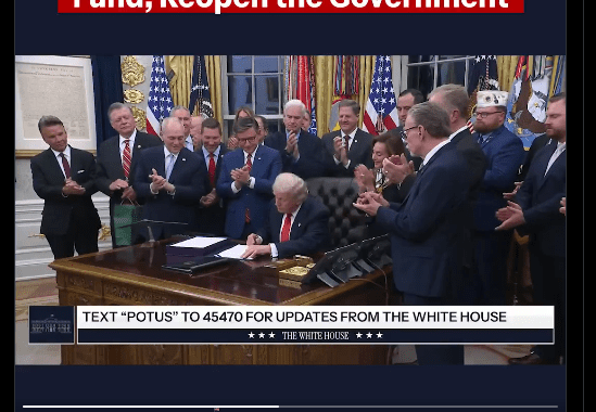 BREAKING – Crypto Markets Cheer As Trump Signs Bill Ending Gov’t Shutdown