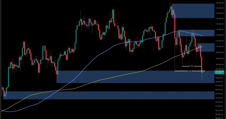 Bitcoin Price Analysis: What’s Next for BTC After Slipping Below $100K?