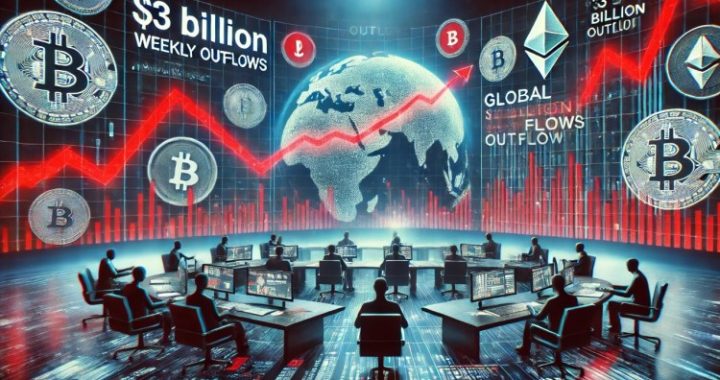 Crypto Funds Face Third Consecutive Weekly Losses, Totaling $3 Billion In Outflows