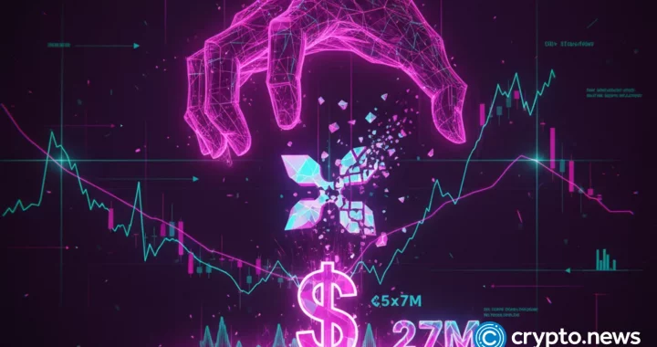 Trader bets $27 million against XRP with heavy leverage