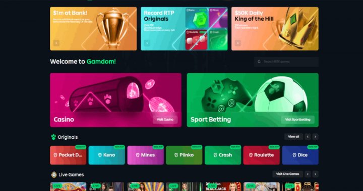 Gamdom Introduces 100% Return to Player Across All Original Crypto Casino Games