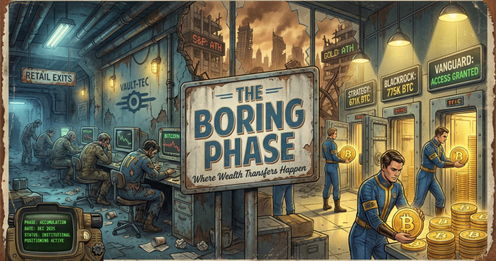 The Boring Crypto Market Is Actually Setting Up the Biggest Institutional Wealth Transfer in…
