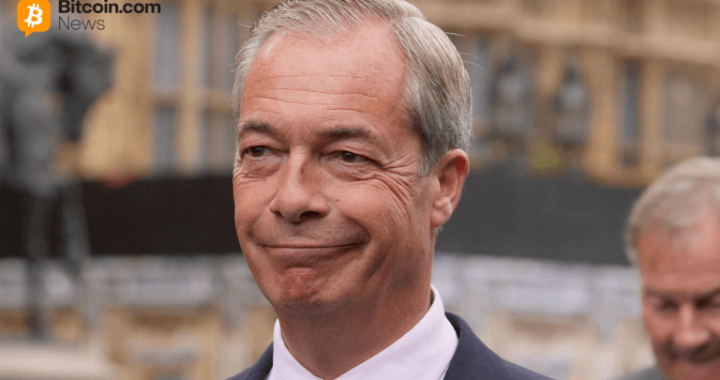 Crypto Investor Gives Nigel Farage’s Reform UK Record-Shattering $12 Million Donation