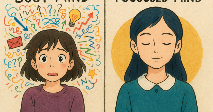 Busy Mind, Focused Life. Focused Mind, Busy Life.