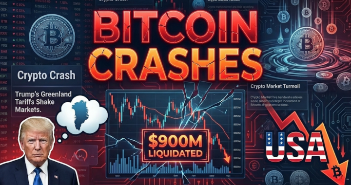 Bitcoin Crashes: $900M Liquidated as Trump’s Greenland Tariffs Shake Markets