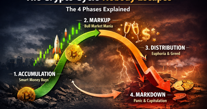 The Crypto Cycle Nobody Escapes: Learn the 4 Phases