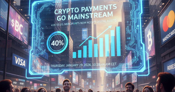Crypto Payments Go Mainstream: 4 in 10 U.S. Merchants Now Accept Digital Assets