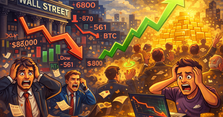 Bears Grip Stocks and Cryptos but Gold Stays Bullish: What’s Happening?