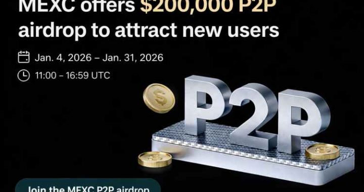 MEXC offers $200,000 P2P airdrop to attract new users