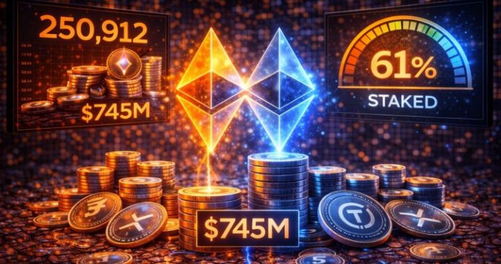 Bitmine Stakes Additional 250,912 Ethereum Worth $745M – 61% Is Now Staked