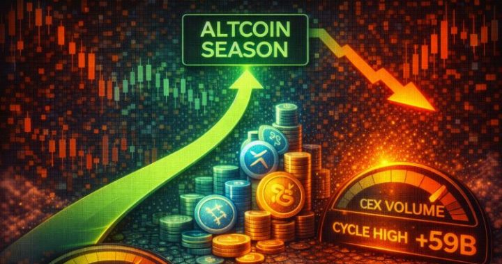Altcoin Season Setup Advances: CEX Volume Hits Cycle Highs Despite Price Weakness