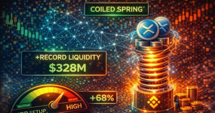 XRP Shows “Coiled Spring” Setup As Network Liquidity Hits Record Levels