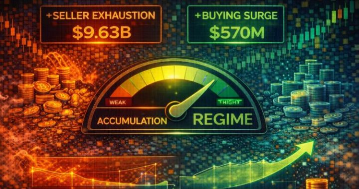 Bitcoin Enters Accumulation Regime: Market Supported By Seller Exhaustion, Not Buying Surge